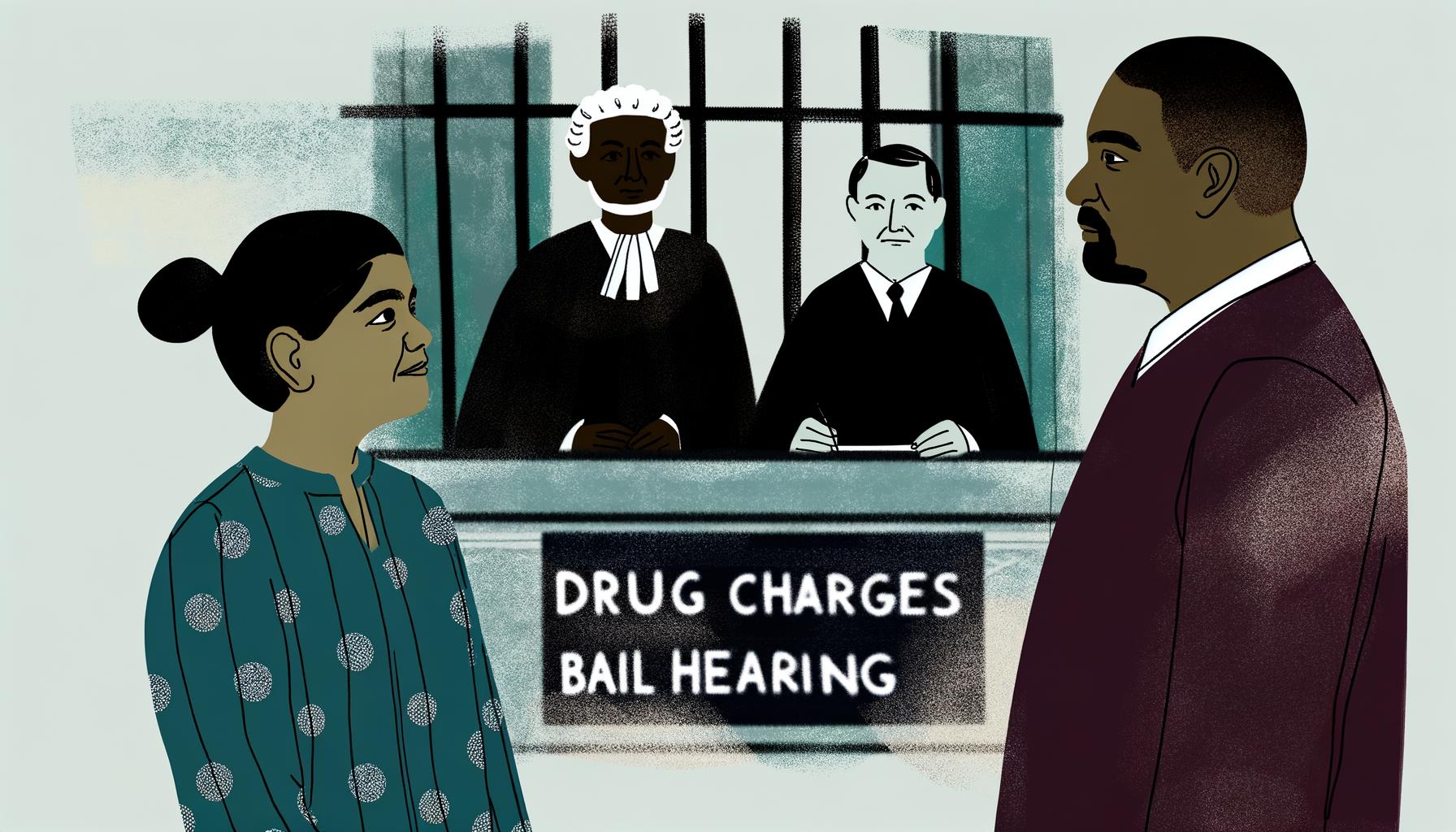 Legal implications of drug charges and setting bail